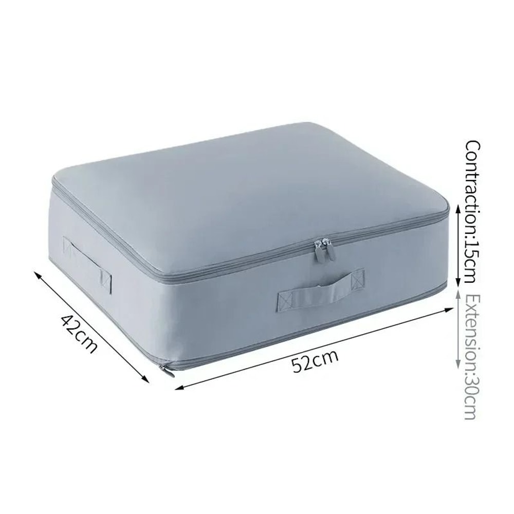 Ultra SpaceSaving SelfCompression Duvet Organizer Large Capacity Closet Cabinet Storage Bag 13