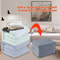 Ultra SpaceSaving SelfCompression Duvet Organizer Large Capacity Closet Cabinet Storage Bag 2