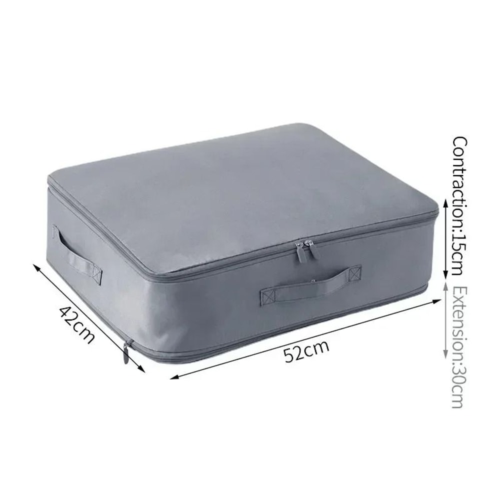 Ultra SpaceSaving SelfCompression Duvet Organizer Large Capacity Closet Cabinet Storage Bag 7