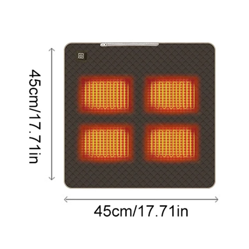 5V USB Graphene Heating Pad 3Level Thermal Cushion For Outdoor Camping Home 7