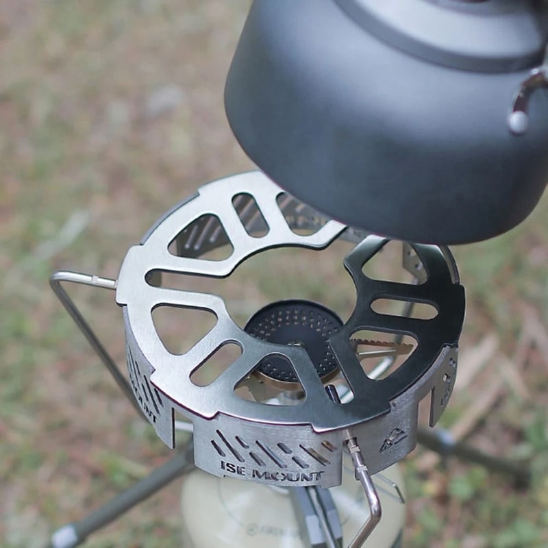 Stainless Steel Gas Stove Windshield HighTemperature Resistant Windproof Ring For Camping Picnics 2