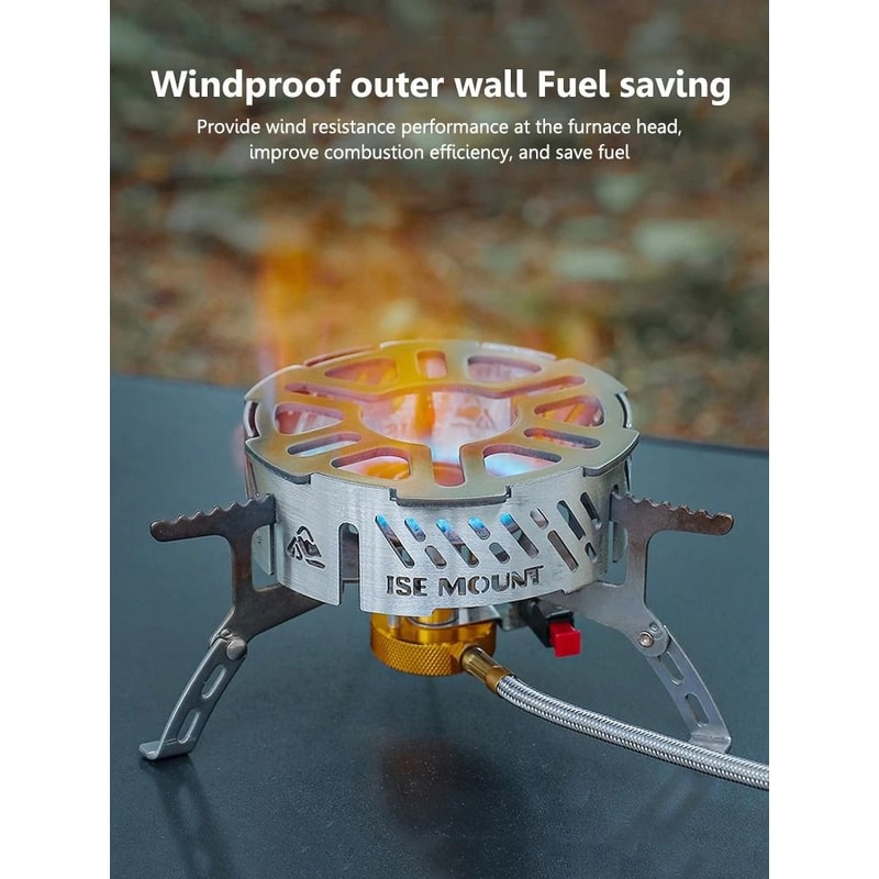 Stainless Steel Gas Stove Windshield HighTemperature Resistant Windproof Ring For Camping Picnics 4