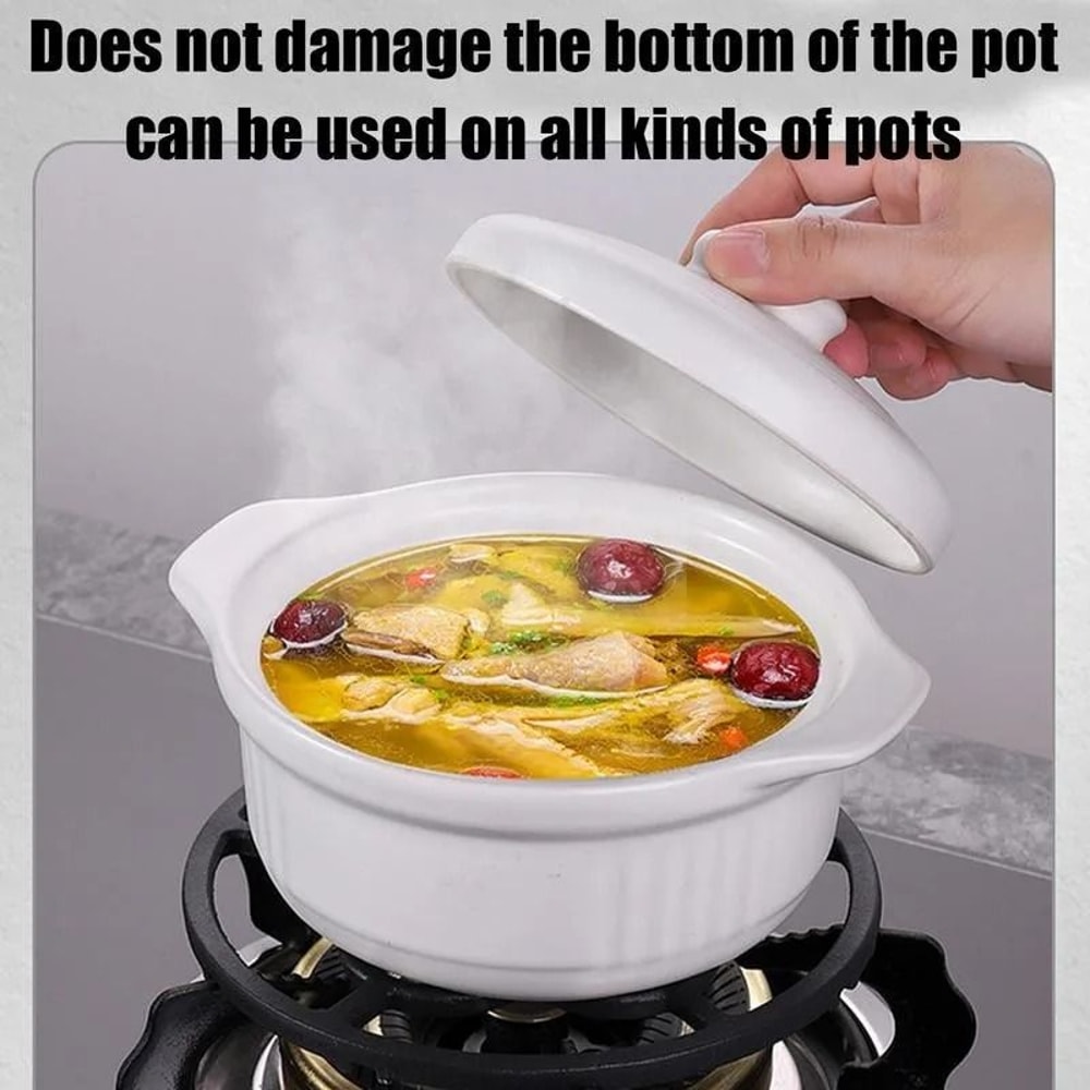 Cast Iron Wok Ring Burner Reducer NonSlip Support Frame For Small Pots And Pans 1