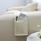 Cotton Linen Bedside Organizer Multifunctional Hanging Storage Bag For Bed Sofa Desk 8