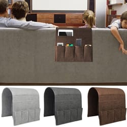 premium felt armchair caddy – multi-compartment couch & recliner organizer for modern living
