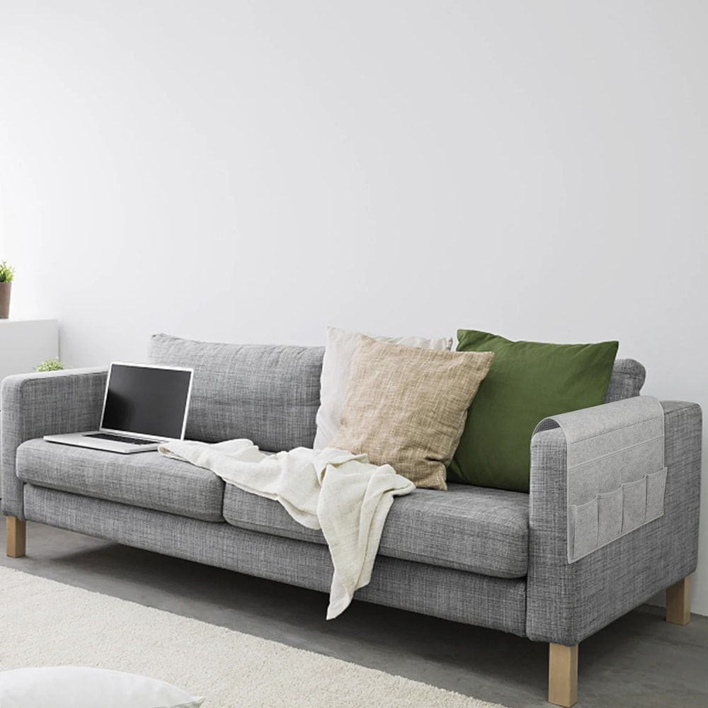 Premium Felt Armchair Caddy MultiCompartment Couch Recliner Organizer For Modern Living 1