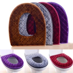 o-shaped plush toilet seat cushion – ultra-soft thermal winter warmer for bathroom comfort