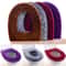 OShaped Plush Toilet Seat Cushion UltraSoft Thermal Winter Warmer For Bathroom Comfort 0