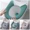 Thickened Washable Toilet Seat Warmer Soft Thermal Closestool Mat Protective Cover Pad 0