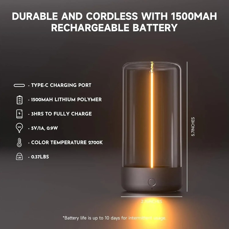 Mini Outdoor Camping Atmosphere Lamp Portable LED Night Light Magnetic Desktop Mood Lamp 5