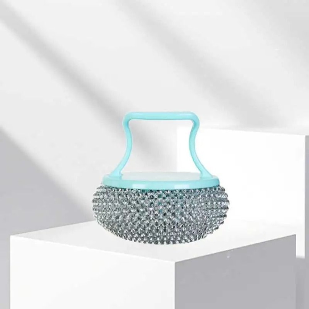 Detachable Cleaning Ball Brush HeavyDuty Pot Dish Kitchen Scrubber 2