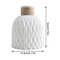 Rope Design Decorative Plastic Vase Modern Porcelain Imitation Flowerpot For Home Decor 4