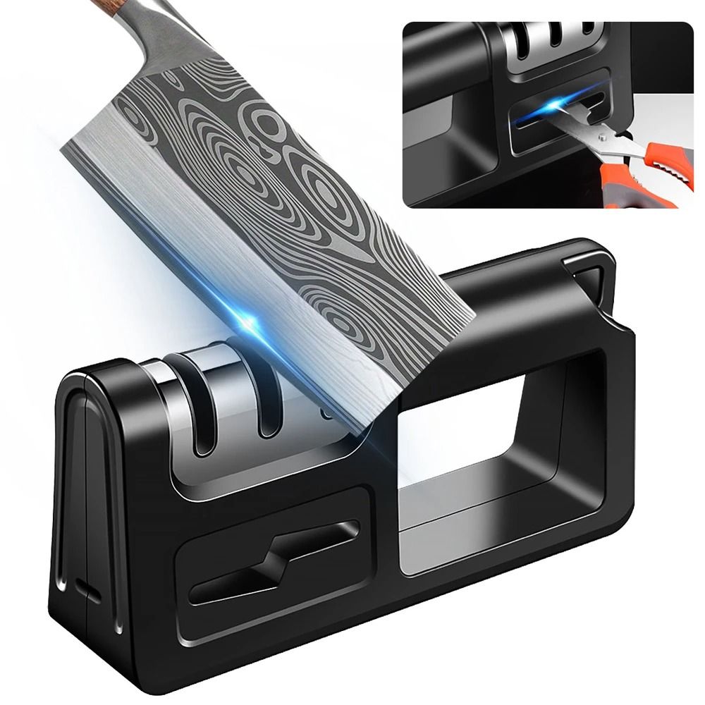 4in1 Stainless Steel Knife Sharpener Adjustable MultiStage Sharpening Tool 1
