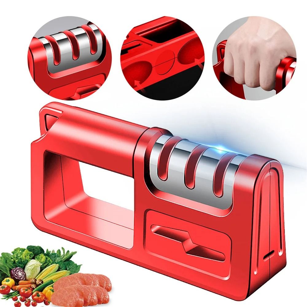 4in1 Stainless Steel Knife Sharpener Adjustable MultiStage Sharpening Tool 7
