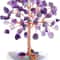 Super Mini Crystal Money Tree Healing Gemstone Decor With Agate Slice Base 10