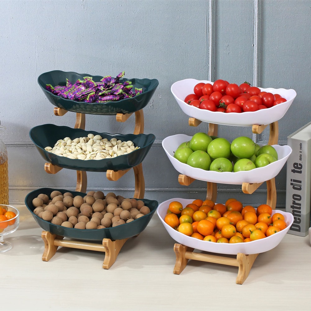Elegant MultiLayer Fruit Plate Creative Modern Snack Dish Cake Stand 3