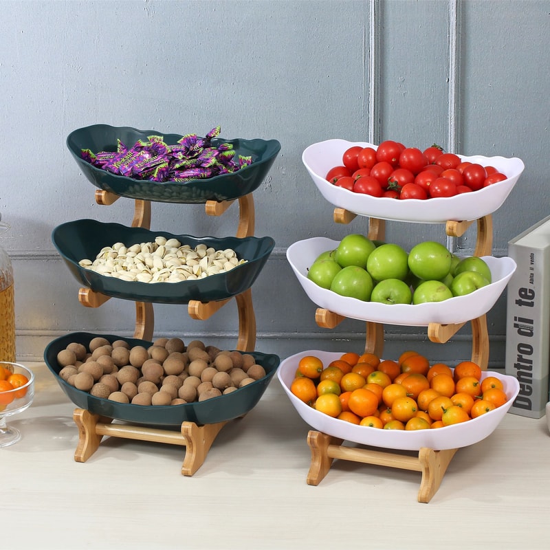 Elegant MultiLayer Fruit Plate Creative Modern Snack Dish Cake Stand 3