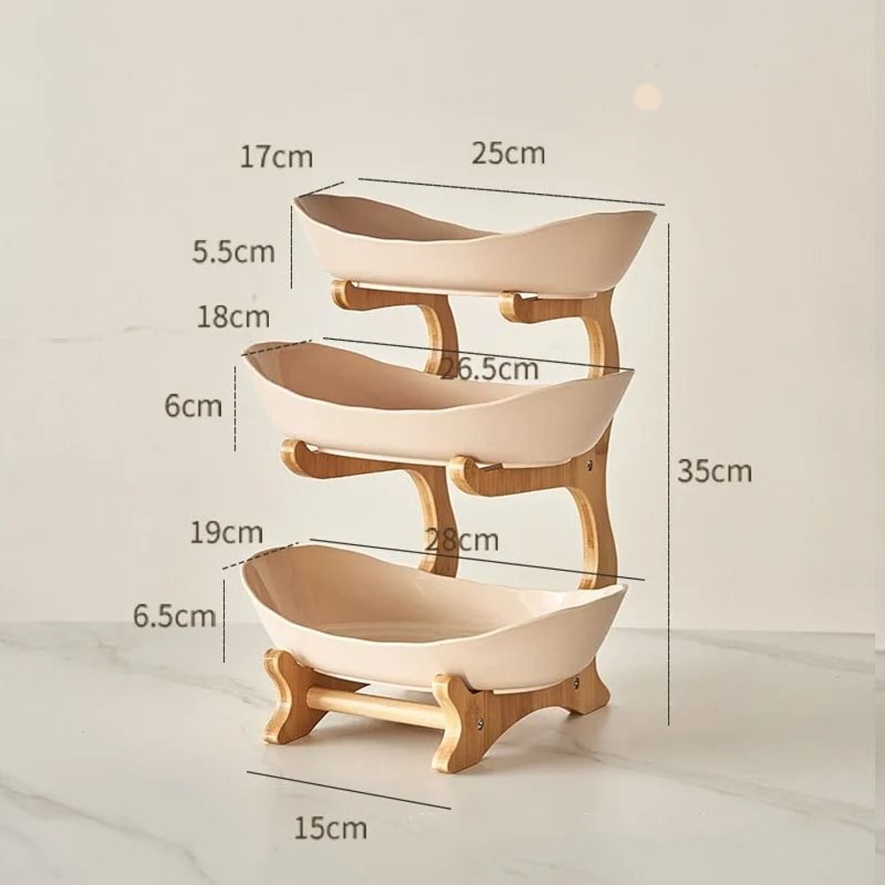 Elegant MultiLayer Fruit Plate Creative Modern Snack Dish Cake Stand 10