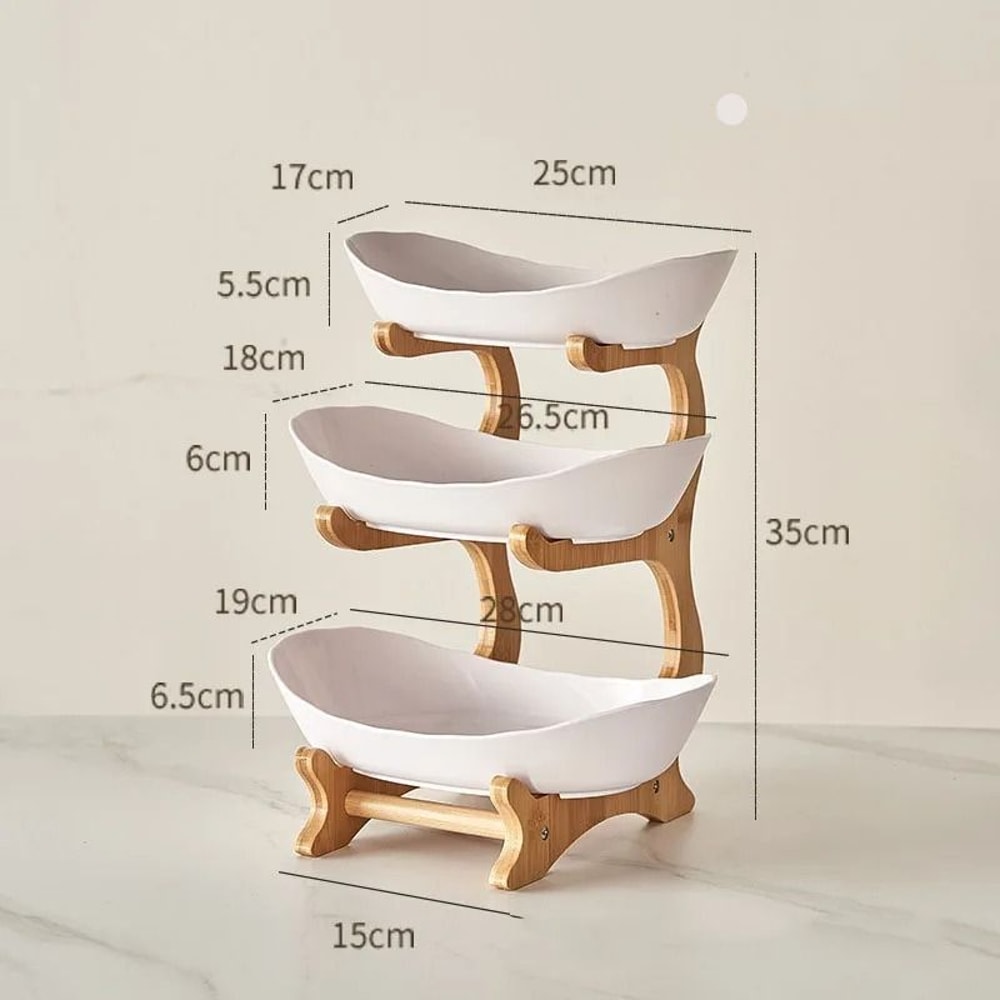 Elegant MultiLayer Fruit Plate Creative Modern Snack Dish Cake Stand 11