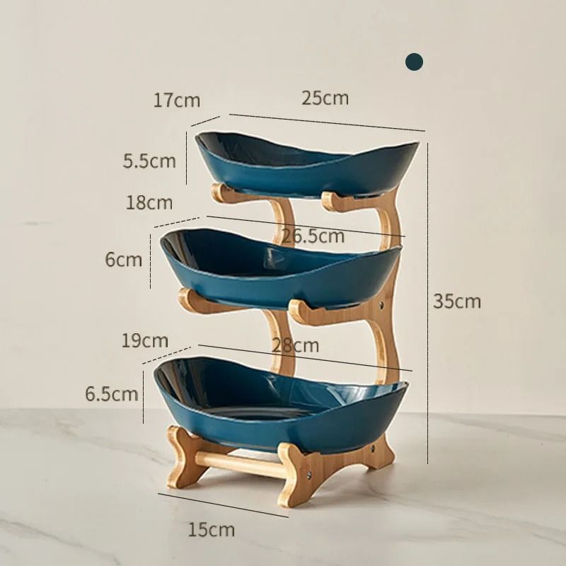 Elegant MultiLayer Fruit Plate Creative Modern Snack Dish Cake Stand 12
