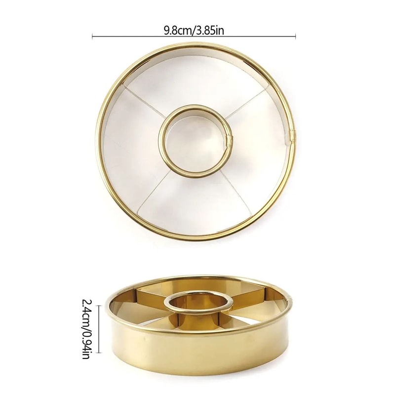 Round Stainless Steel Donut Cutting Mold Precision Mousse Ring Cookie Press 6