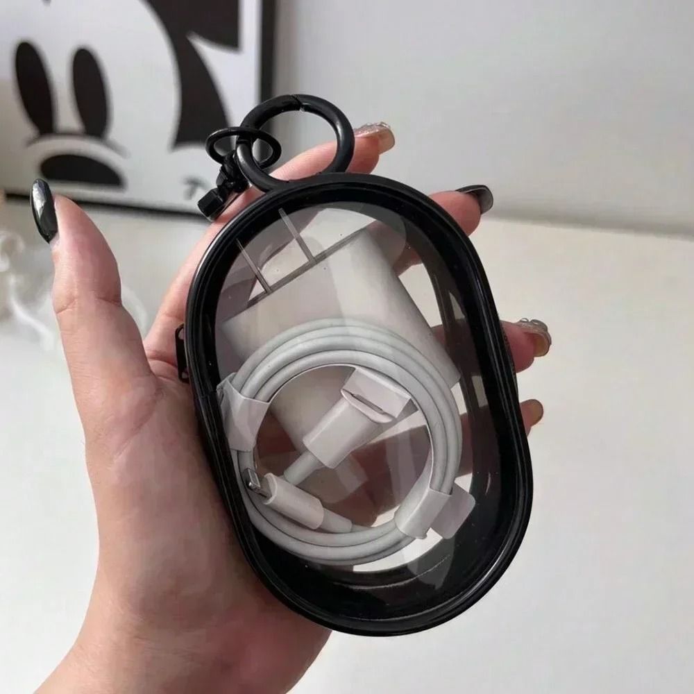 Portable Mini Transparent Storage Bag Multifunctional Travel Organizer With Keychain 6