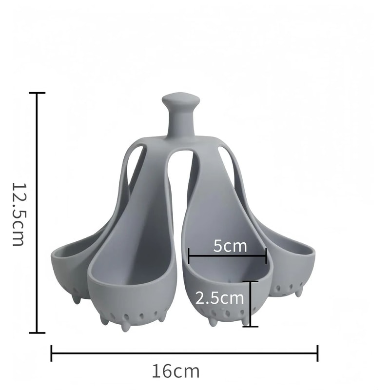 Silicone Egg Boiler Rack Freestanding Steamer Storage Gadget 6