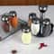 Glass Spice Bottle Set Modern Kitchen Storage Containers With Organized Holder 5