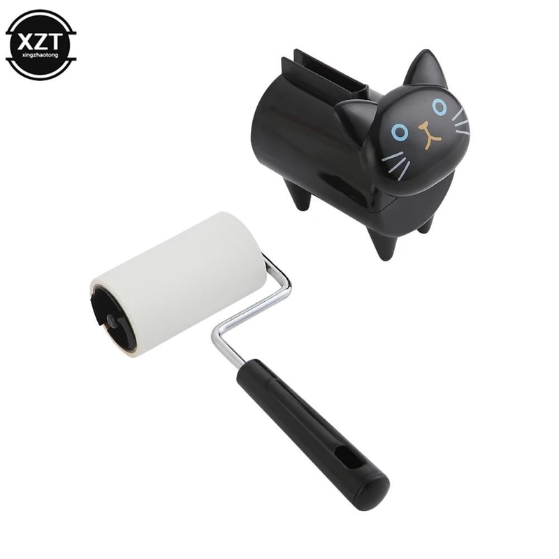 New Cute Cat Lint Remover Professional Pet Hair Fabric Cleaning Roller 2