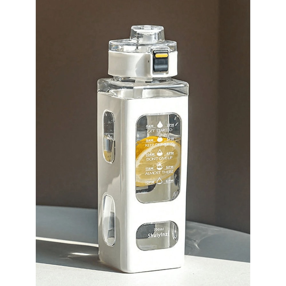 Sports Water Bottle Portable White Sippy Cup For Outdoor Fitness 1