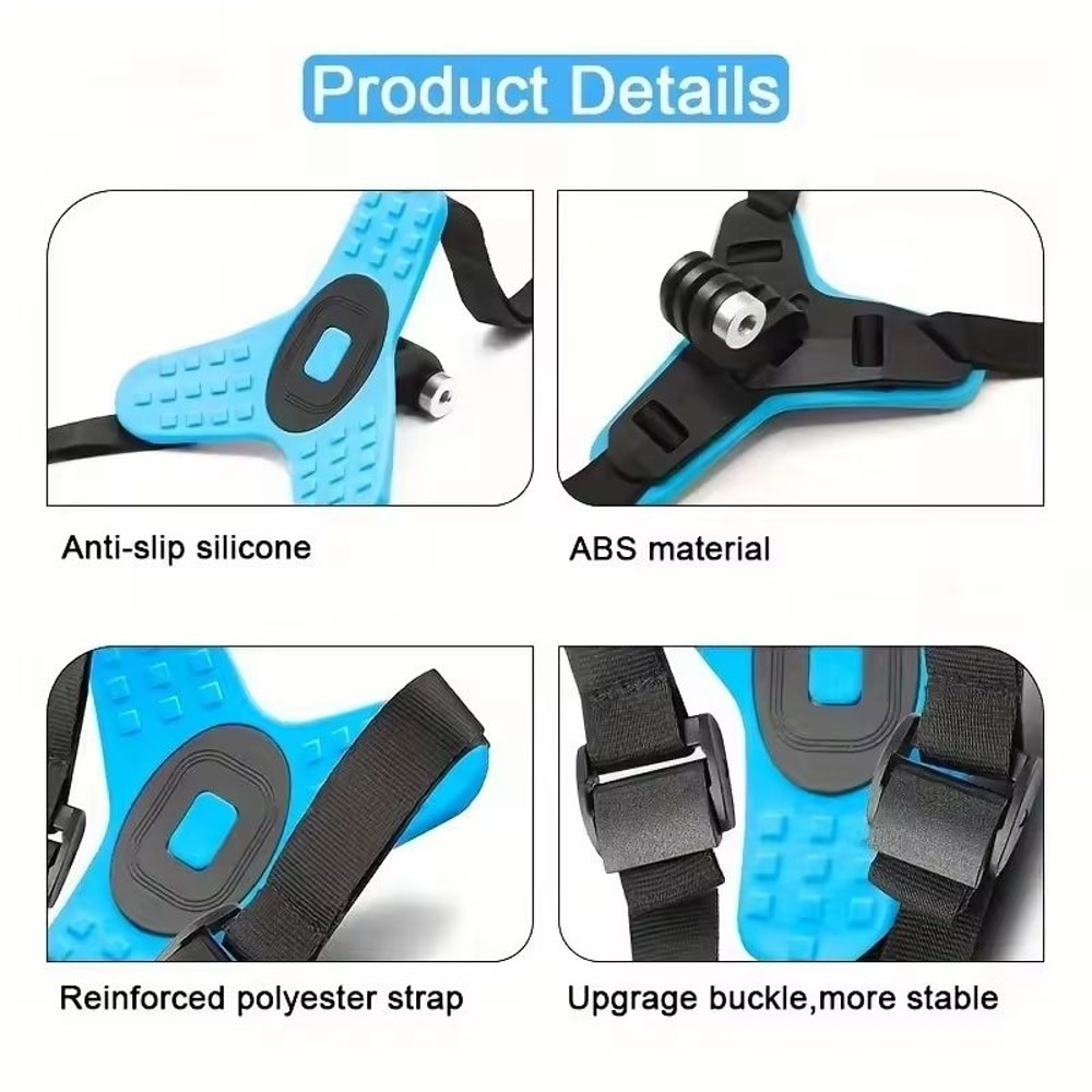 Motorcycle Helmet Chin Mount Secure Action Camera Support For GoPro DJI 4