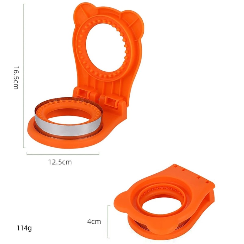 Toast Sandwich Cutter Mold Sealer Stainless Steel Circular Bread Pastry Tool 6