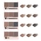 ThreeColor Eyebrow Powder Palette Waterproof LongLasting 3D Sculpting Kit 5