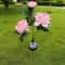 Solar Peony Garden Lights 3Head Waterproof Outdoor Pathway Decor 5