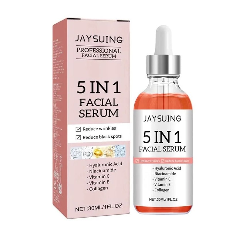 5In1 MultiCorrection Face Serum Vitamin C Hyaluronic Acid AgeDefying Skin Care 0