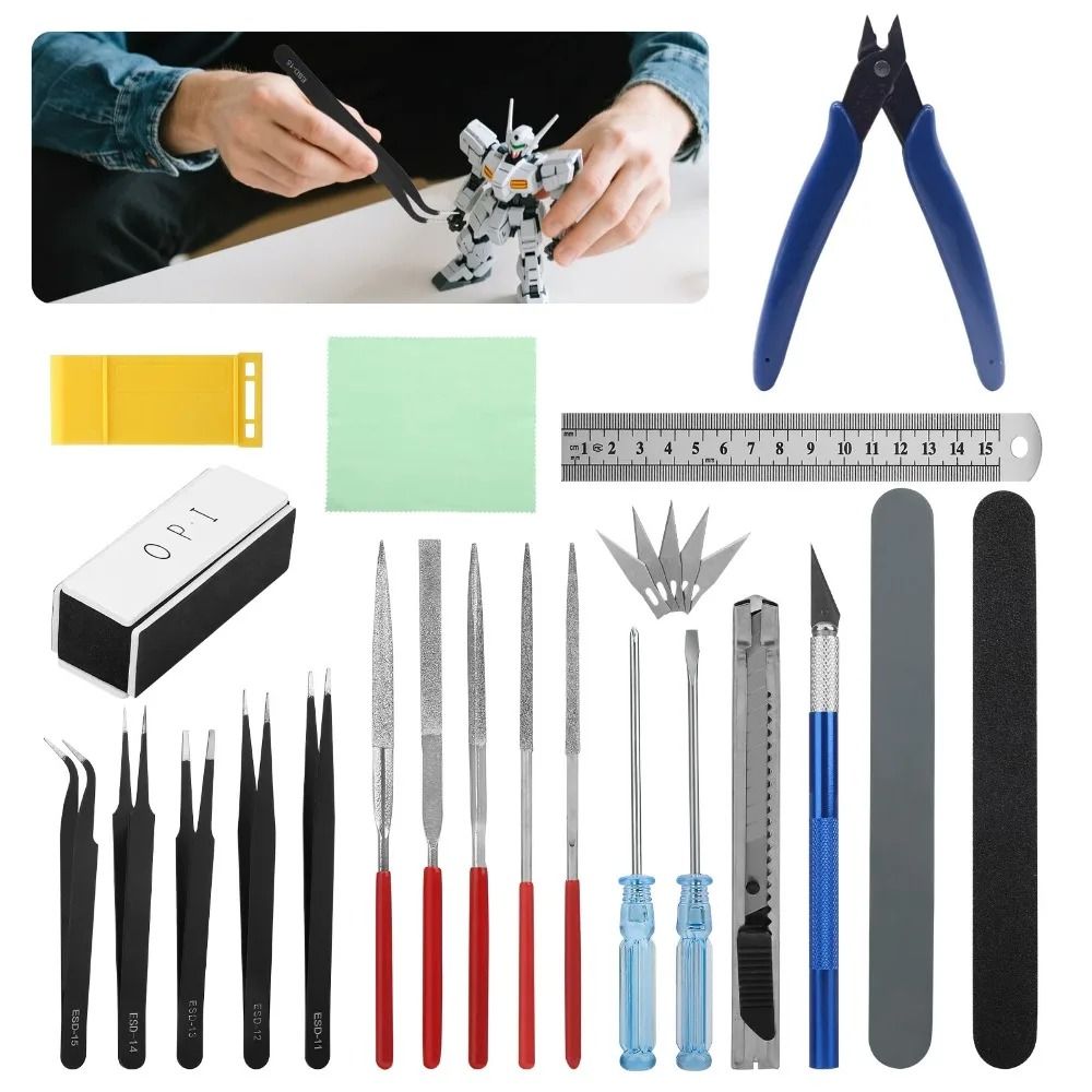 26Piece Multifunctional Assembly Tool Kit Precision Crafting Set For Gundam Scale Models 0