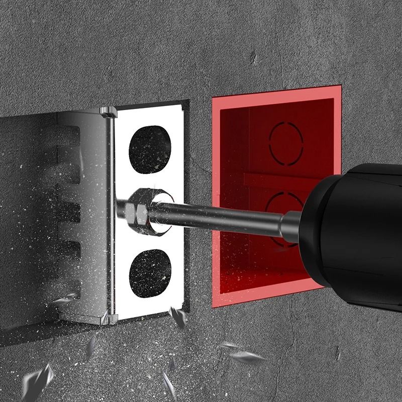 Square Hole Cutter Electric Box Grooving Slotting Tool For Brick And Concrete 2