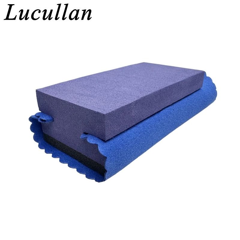 Ceramic Coating Applicator Kit Premium Purple Applicator Blue Suede Detailing Cloths 4