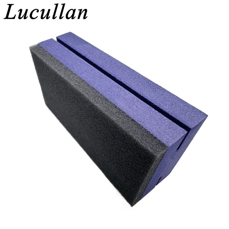 Ceramic Coating Applicator Kit Premium Purple Applicator Blue Suede Detailing Cloths 6