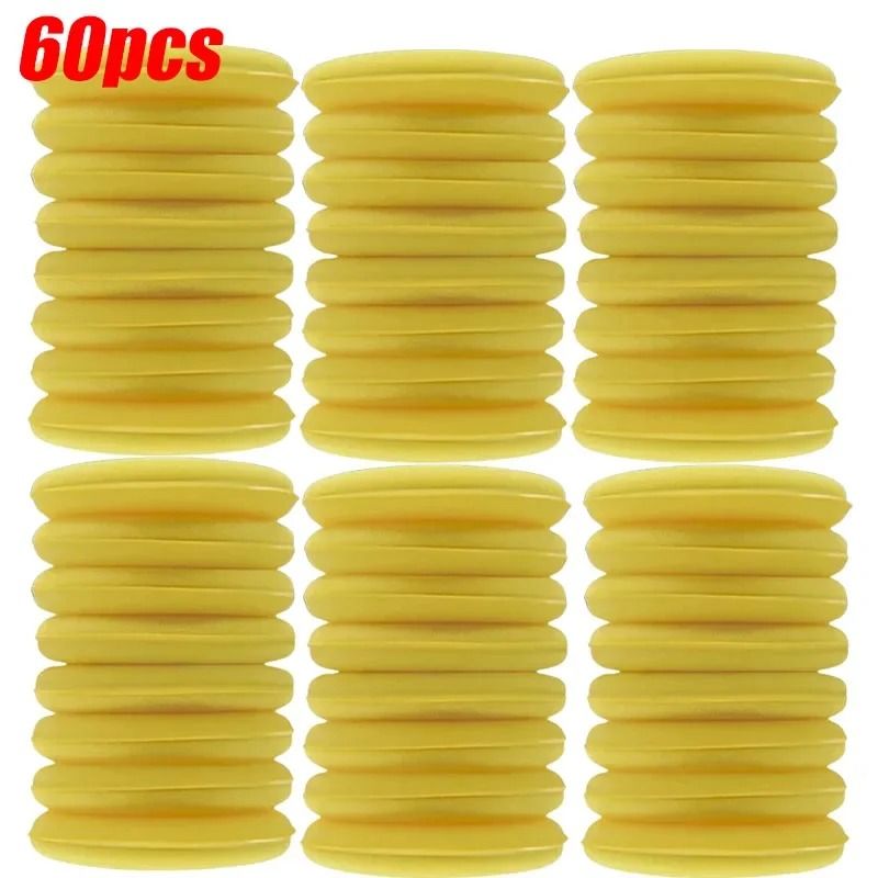60Piece Car Waxing Polishing Sponges Premium Detail Foam Applicator Pads Set 6