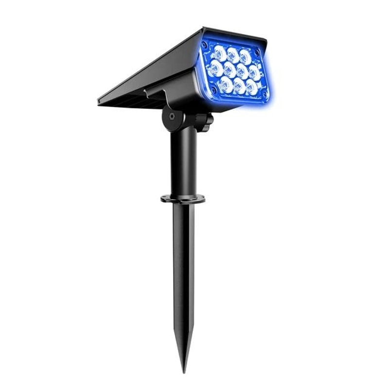 Solar Power Spotlight Adjustable Temperature Outdoor Garden Light IP65 Waterproof Lamp 7