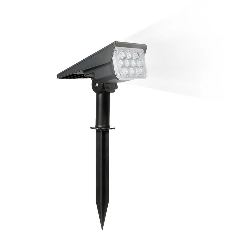 Solar Power Spotlight Adjustable Temperature Outdoor Garden Light IP65 Waterproof Lamp 11