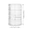 Rotating Jewelry Storage Box MultiLayer Round Makeup Accessory Organizer 10