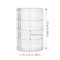 Rotating Jewelry Storage Box MultiLayer Round Makeup Accessory Organizer 10