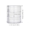 Rotating Jewelry Storage Box MultiLayer Round Makeup Accessory Organizer 7