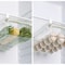Refrigerator Drawer Style Food Storage Box Sliding Plastic Cooking Container Shelf Support Organi 6