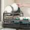 DoubleTier Extendable Dish Drainer HighCapacity Utensil Rack Kitchen Draining System 3