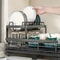 DoubleTier Extendable Dish Drainer HighCapacity Utensil Rack Kitchen Draining System 3
