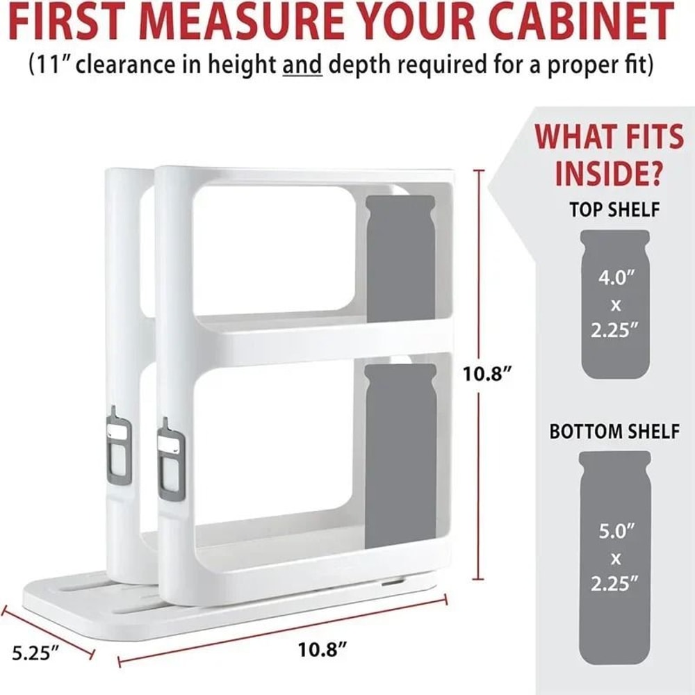 MultiLayer Rotating Storage Rack PullOut Cabinet Organizer HighCapacity Spice Rack 4