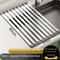 304 Stainless Steel Sink Drain Rack Foldable Telescopic Dish Rack Kitchen Drain Basket 10